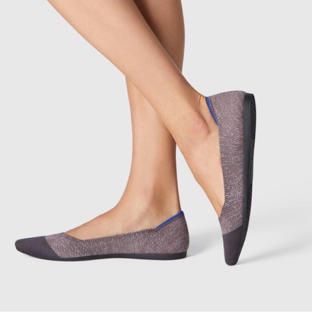 Rothy’s Twilight Metallic Point Shoe (5.5)